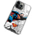 DC Comics Superman Super Speed Flying Over City iPhone 14 Pro Clear Case